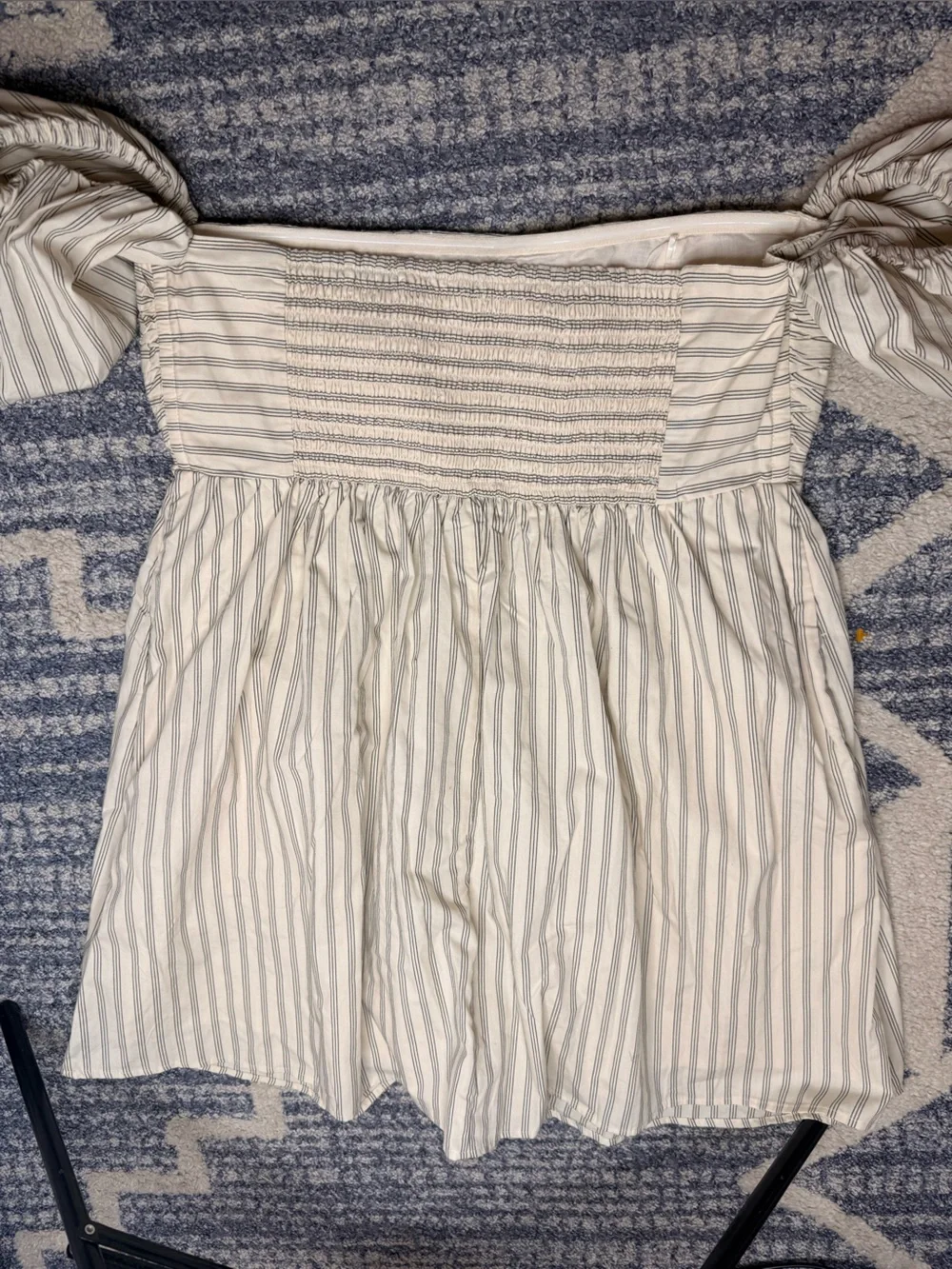 NWT  Abercrombie & Fitch Emerson Poplin Puff Sleeve Mini Dress